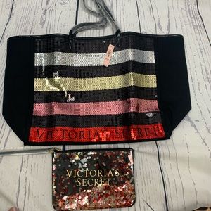 Victoria Secret Large Tote with Glitter